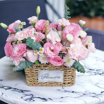 2024 Mother's Day Pink Basket