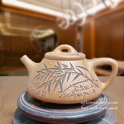 紫砂茶壺-子冶石瓢壺