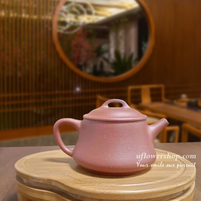 紫砂茶壺- 影瓢-蓮花盛開