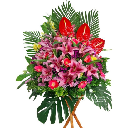 exhibition flower basket