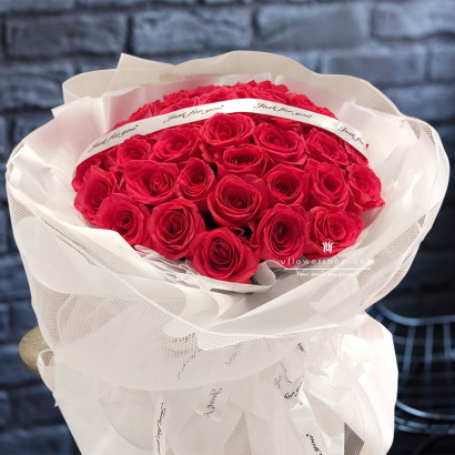 求婚花束-50枝弗洛伊德玫瑰
