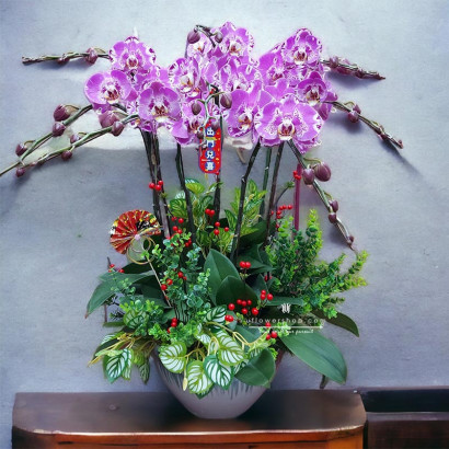 Orchid Pot - Prosperity and...