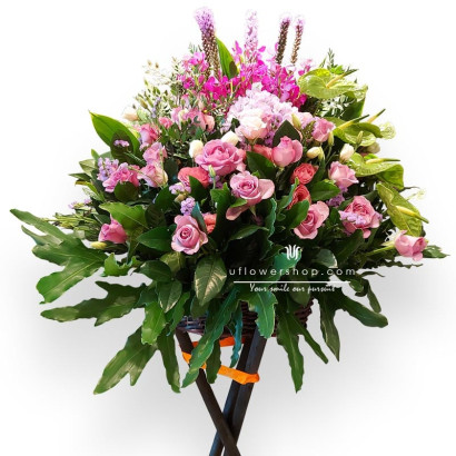 Grand Opening Flower Basket - Auspicious Qilin