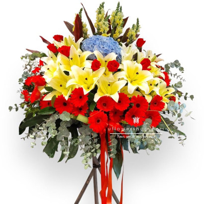 Opening Flower Basket - Prosperous and Wealthy
