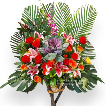 Grand Opening Flower Basket - Great Success