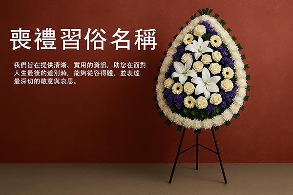 喪禮習俗名稱詳解